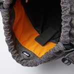 Roam Drawstring City + Laptop Sleeve (Gray Cut-Resistant Exterior + Orange Interior)