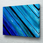 Blue Waves (24"W x 18"H // Gallery Wrapped)