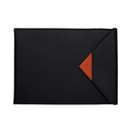 Wordie Tablet and Document Sleeve (Amber Orange & Dusty Aqua)