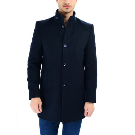 Porto Overcoat // Dark Blue (Small)