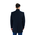 Porto Overcoat // Dark Blue (Large)