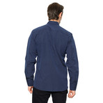 G598 Button-Up Shirt // Dark Blue (S)