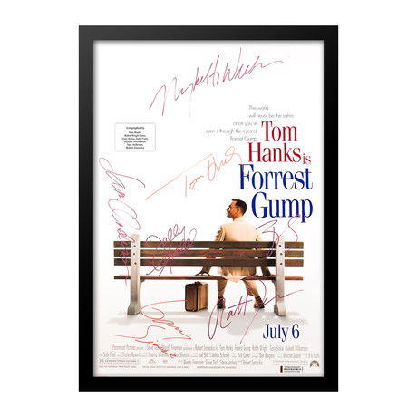 Signed + Framed Poster // Forrest Gump