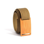 Bamboo Belt Narrow // Khaki Strap (38)