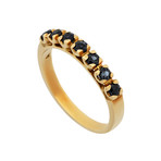 Vintage Chimento 18k Yellow Gold Sapphire Ring // Ring Size: 8