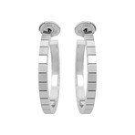 Vintage Cartier 18k White Gold Lanieres Earrings