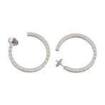 Vintage Cartier 18k White Gold Lanieres Earrings