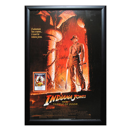 Signed Movie Poster // Indiana Jones
