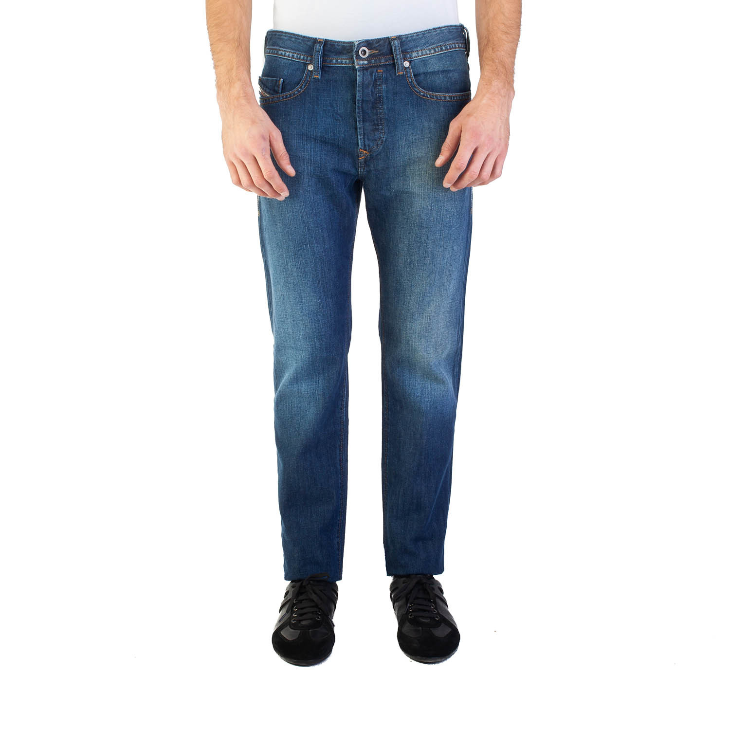 Diesel // Regular Slim-Tapered Fit Buster 0855L Jeans // Dark Blue (US ...
