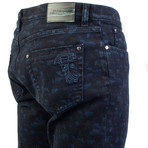Versace Collection // Slim Fit Jeans // Navy + Black (US: 32)