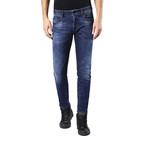 Diesel // Slim-Skinny Fit Sleenker 0679K Stretch Jeans // Blue (US: 40)
