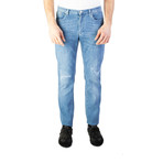 Versace Collection // Skinny Fit Ripped Jeans // Light Blue (US: 32)