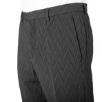 Wool Blend Slim Fit Trouser Pants // Black (US: 32)