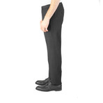 Versace // Wool Slim Fit Checkered Trouser Pants // Black (US: 32)