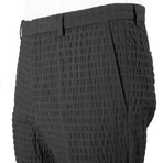 Versace // Wool Slim Fit Checkered Trouser Pants // Black (US: 32)