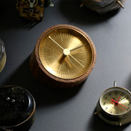 Timeless Collection // Brass Clock (Ash Wood)