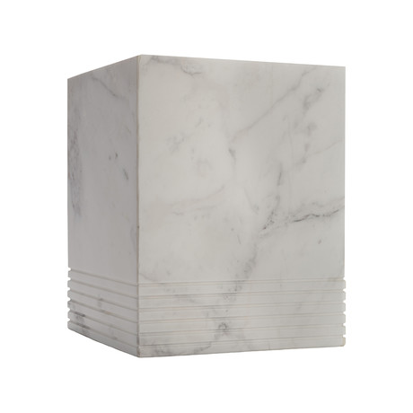 Carrara // Wastebasket (White Marble)