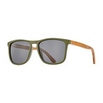Men's Cail Polarized Sunglasses (Olive Green + Rosewood + Smoke)