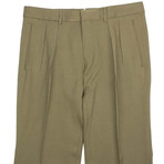 Tom Ford // Rayon Pleated Dress Pants // Green (48)