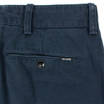 Tom Ford // Cotton Classic Fit Pants // Navy Blue (30)