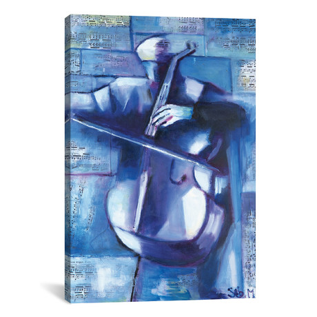 The Cellist // Sebastien Montel (18"W x 26"H x 0.75"D)