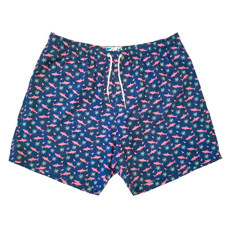 Pink Shark Swim Shorts (S)