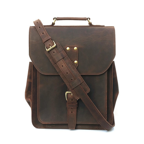 Messenger Backpack // Brown