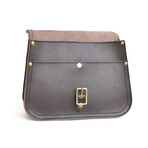 Side Cross Messenger Bag // Brown