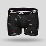 New York Patches Printed Boxer // Black (L)