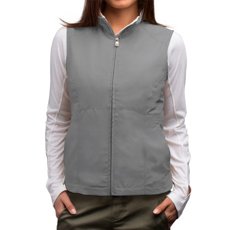 RFID-Blocking Travel Vest // Women // Grey (S)