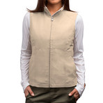 RFID-Blocking Travel Vest // Women // Khaki (S)