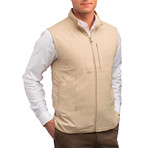 RFID-Blocking Travel Vest // Men // Khaki (LT)