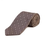 Tom Ford // Silk Woven Dot Tie // Brown