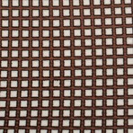 Ermenegildo Zegna // Silk Geometric Pattern Tie // Brown