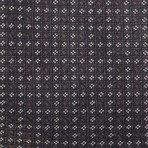 Silk Textured Pattern Tie // Black