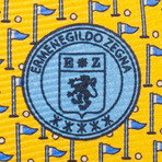 Ermenegildo Zegna // Silk "Golf Flag" Tie // Yellow
