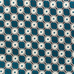 Ermenegildo Zegna // Silk Geometric Pattern Tie V1 // Blue