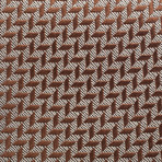 Silk Pattern Tie // Brown
