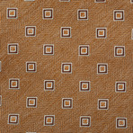 Ermenegildo Zegna // Wool Geometric Pattern Tie // Brown
