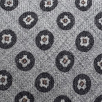 Ermenegildo Zegna // Wool Geometric Pattern Tie // Gray