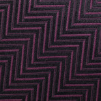 Ermenegildo Zegna // Silk Pattern Tie // Maroon