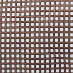 Silk Geometric Pattern Tie // Light Brown