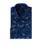 Daniel Dress Shirt // Navy + Purple (XL)