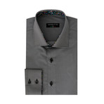 Lior Long Sleeve Shirt // Black + Gray (M)