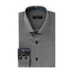 Lior Long Sleeve Shirt // Black + Gray (S)