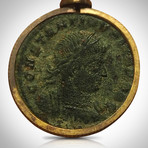 Ancient Roman Empire Authentic Coin Pendant // Museum Display (Coin Pendant Only)