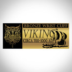 Ancient Viking Authentic Bronze Wrist Cuff // Museum Display