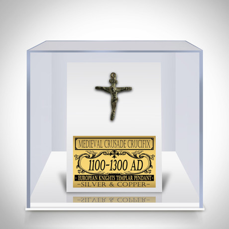 Ancient Medieval Authentic Templar Crucifix // Museum Display