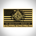 WWII Abraham Lincoln Freemason Symbol Coin // Museum Display (Coin Only)