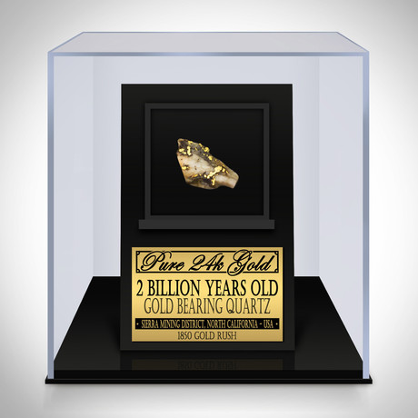 Pure Gold Authentic Quartz Slab // Museum Display (Quartz Slab Only)